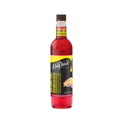 Davinci Classic Sour Gummy Candy Flavoring Syrup 750mL Plastic Bottle