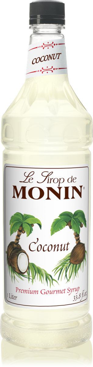 Monin Coconut Flavoring Syrup 1L Plastic Bottle