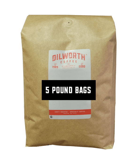 Dilworth Coffee Colombia EA Decaf 5lb Bulk Bag