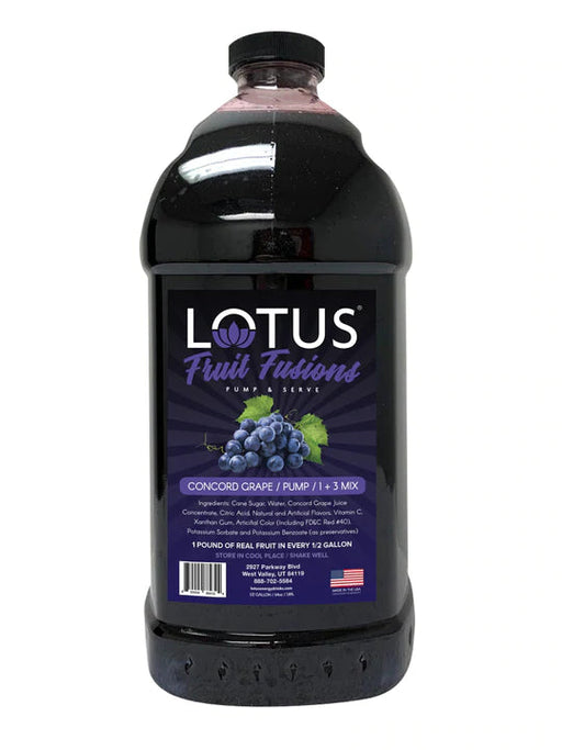 Lotus Energy Concord Grape Fruit Fusions Concentrates 64oz Bottle