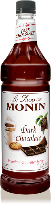 Monin Dark Chocolate Flavoring Syrup 1L Plastic Bottle