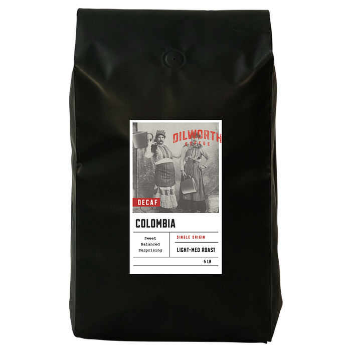 Dilworth Coffee Colombia EA Decaf 5lb Bulk Bag