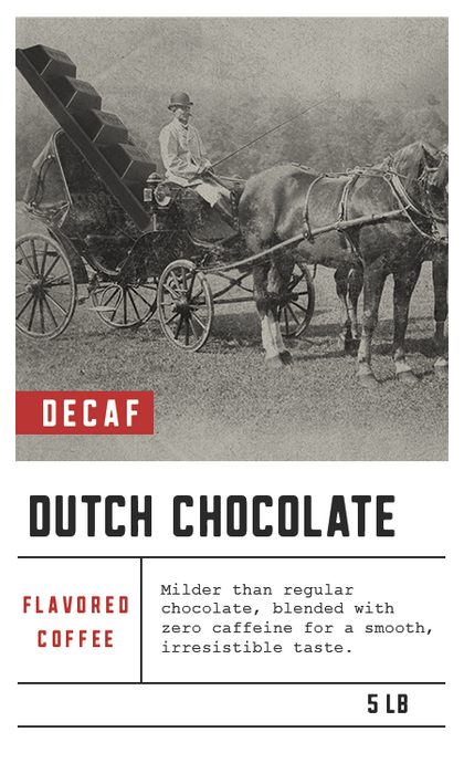 Dilworth Coffee Dutch Chocolate Decaf Flavored Coffee 5lb Bulk Bag
