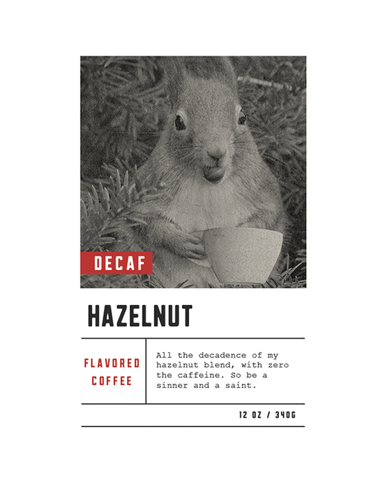 Dilworth Coffee Hazelnut Decaf Flavored Coffee 12oz Bag