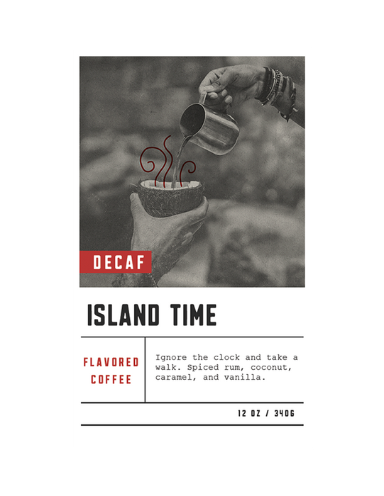 Dilworth Coffee Island Time Decaf Flavored Coffee 12oz Bag