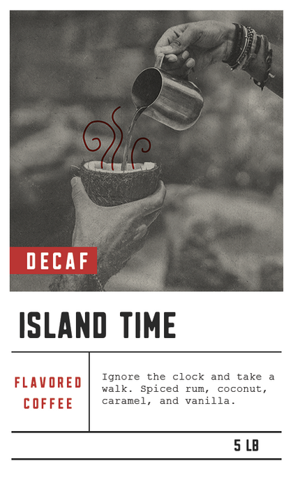 Dilworth Coffee Island Time Decaf Flavored Coffee 5lb Bulk Bag