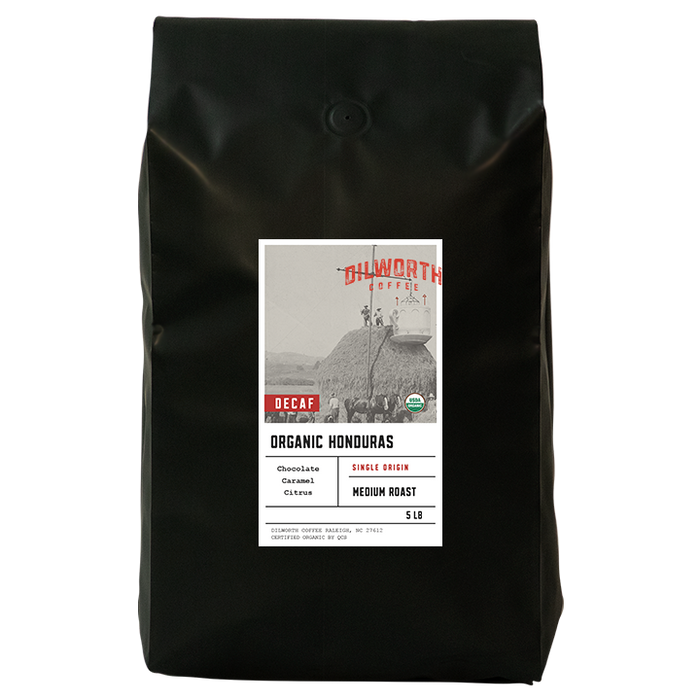 Dilworth Coffee Organic Honduras Decaf 5lb Bulk Bag