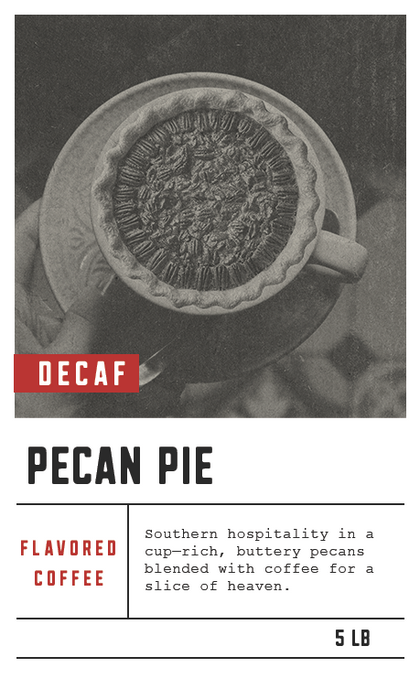 Dilworth Coffee Pecan Pie Decaf Flavored Coffee 5lb Bulk Bag