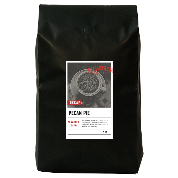 Dilworth Coffee Pecan Pie Decaf Flavored Coffee 5lb Bulk Bag
