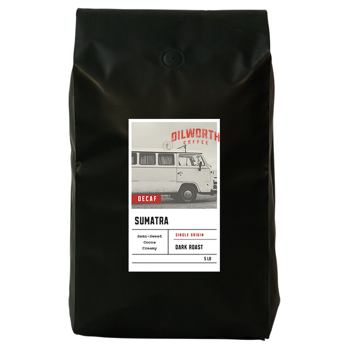 Dilworth Coffee Sumatra Decaf 5lb Bulk Bag