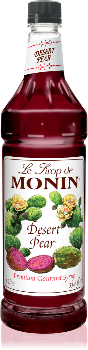 Monin Desert Pear Flavoring Syrup 1L Plastic Bottle