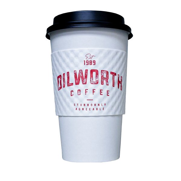 Dilworth Coffee / Java Jacket Eco II Blank Large White Coffee Sleeves 12/16/20/24oz 1000ct