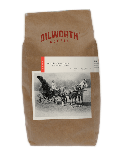 Dilworth Coffee Dutch Chocolate Decaf 12oz Bag