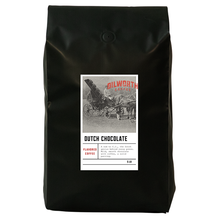 Dilworth Coffee Dutch Chocolate Flavored Coffee 5lb Bulk Bag
