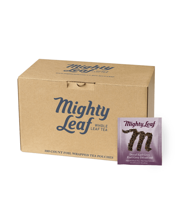 Mighty Leaf Tea Earl Grey Decaf Foodservice 100ct Box