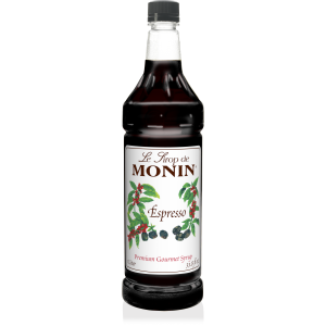 Monin Espresso Flavoring Syrup 1L Plastic Bottle