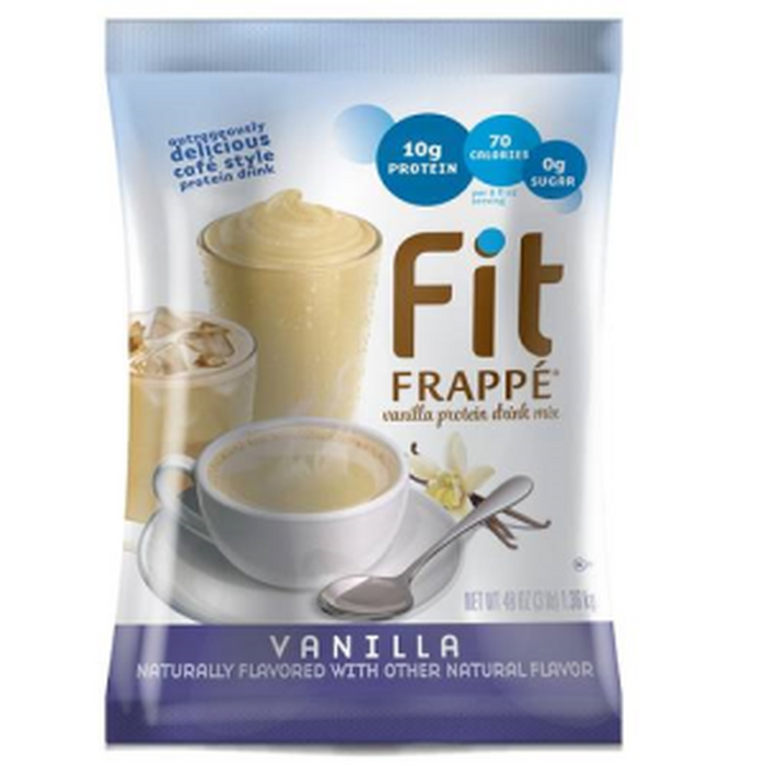 Frape Train Big Train Fit Frappe Vanilla Protein Drink Mix 3lb Bag - Dilworth Coffee