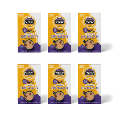 Oregon Chai Original Chai Tea Latte Dry Mix Single Serve 6 - 8ct Boxes (CASE)