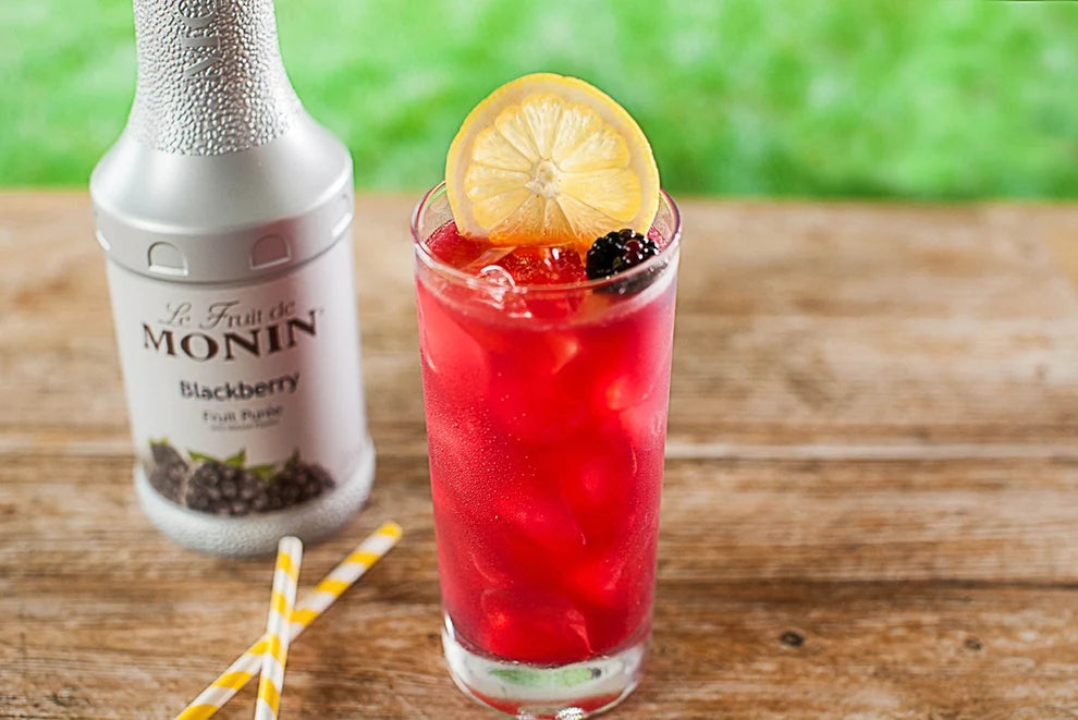Monin Blackberry Fruit Puree 4 - 1L Bottles (CASE)