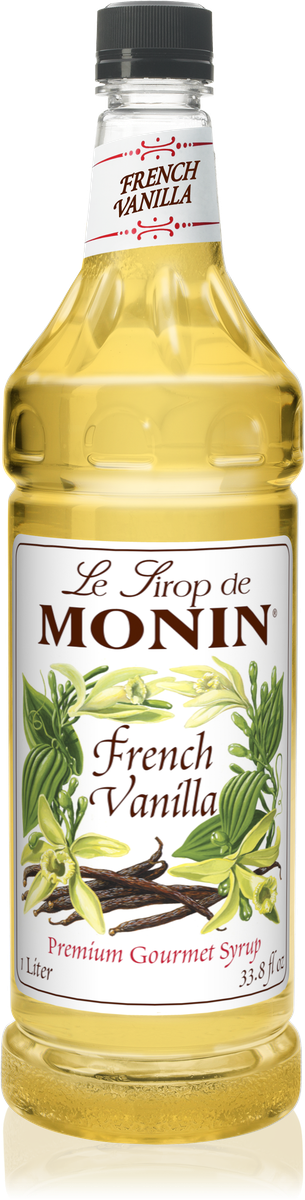 Monin French Vanilla Flavoring Syrup 1L Plastic Bottle