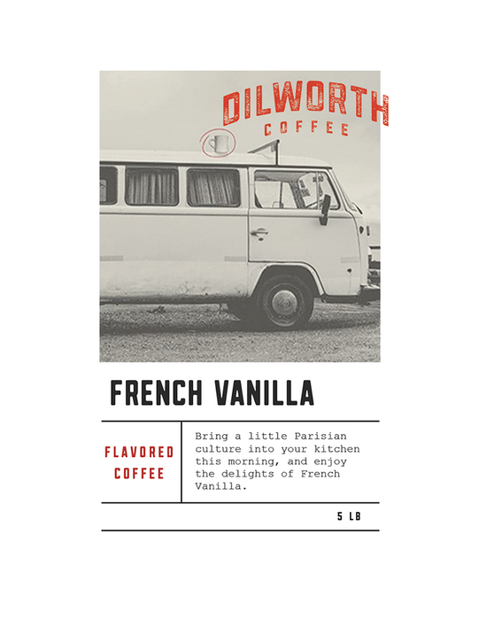 Dilworth Coffee French Vanilla Flavored Coffee 5lb Bulk Bag