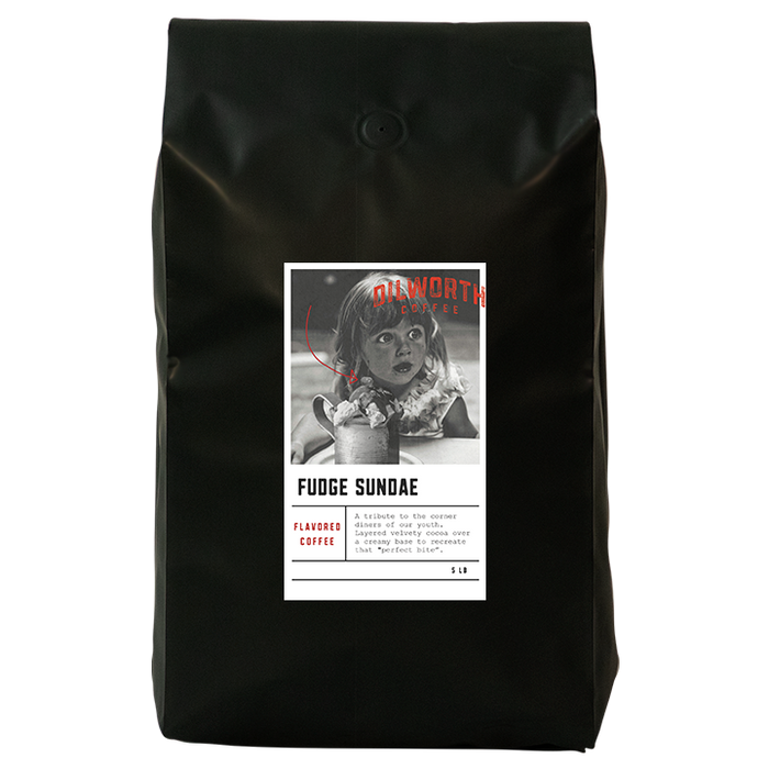 Dilworth Coffee Fudge Sundae Flavored Coffee 5lb Bulk Bag