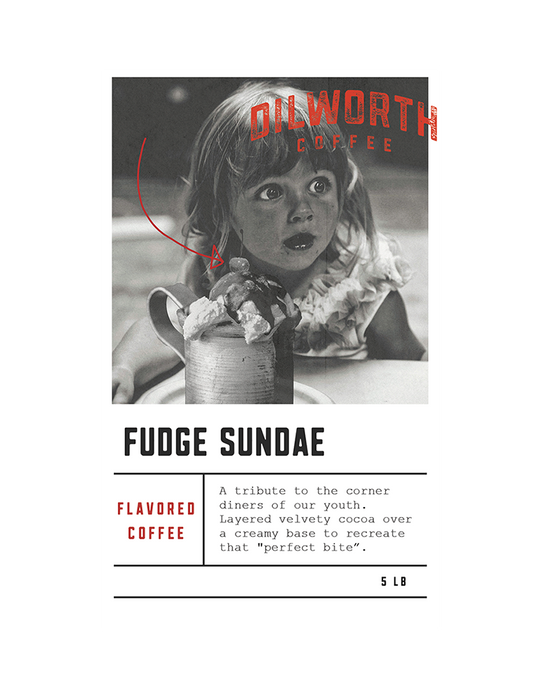 Dilworth Coffee Fudge Sundae Flavored Coffee 5lb Bulk Bag
