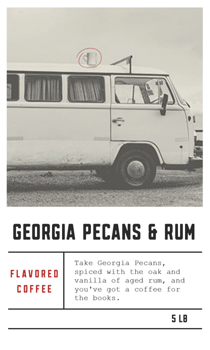 Dilworth Coffee Georgia Pecans & Rum Flavored Coffee 5lb Bulk Bag