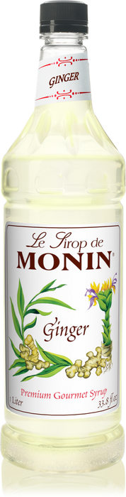 Monin Ginger Flavoring Syrup 1L Plastic Bottle