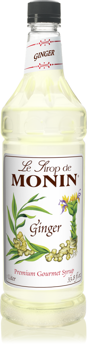 Monin Ginger Flavoring Syrup 1L Plastic Bottle