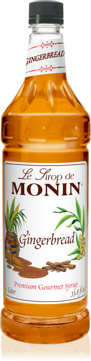 Monin Gingerbread Flavoring Syrup 1L Plastic Bottle