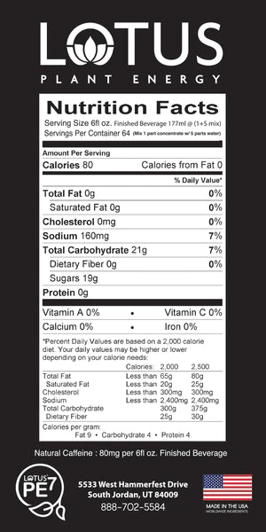 Lotus Energy Gold Concentrates 64oz Bottle