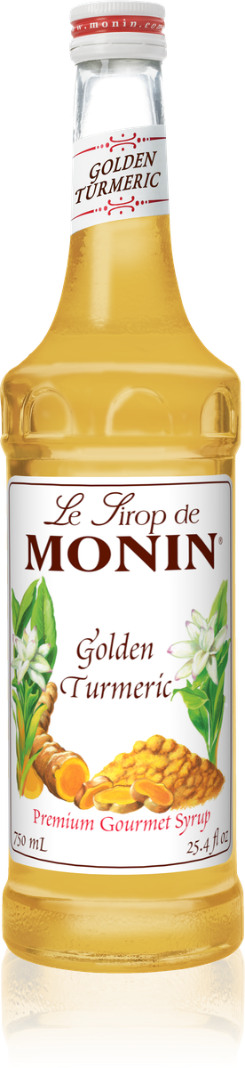 Monin Golden Turmeric Flavoring Syrup 750mL Glass Bottle