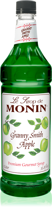 Monin Granny Smith Apple Flavoring Syrup 1L Plastic Bottle