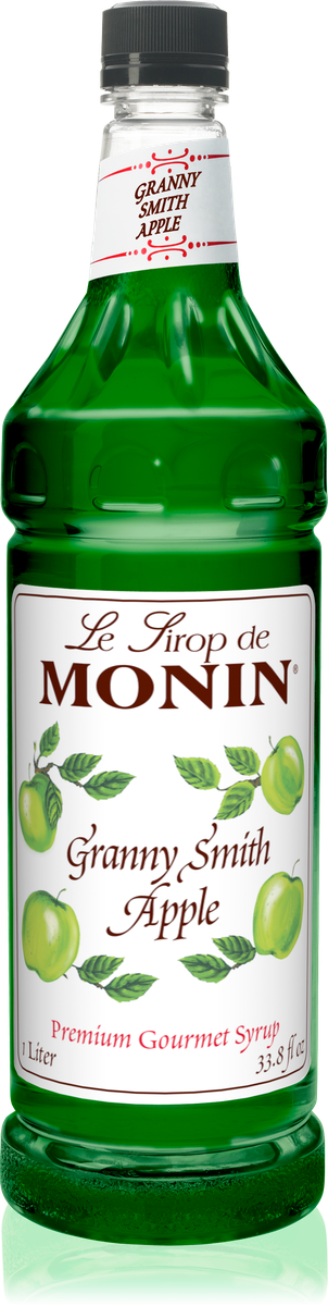 Monin Granny Smith Apple Flavoring Syrup 1L Plastic Bottle