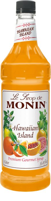 Monin Hawaiian Island Flavoring Syrup 1L Plastic Bottle