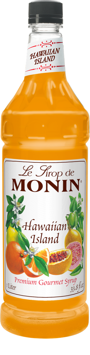 Monin Hawaiian Island Flavoring Syrup 1L Plastic Bottle