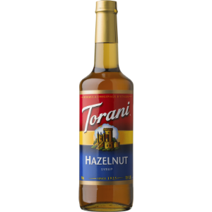 Torani Hazelnut Flavoring Syrup 750mL Glass Bottle