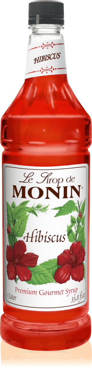 Monin Hibiscus Syrup 1L Plastic Bottle - Dilworth Coffee