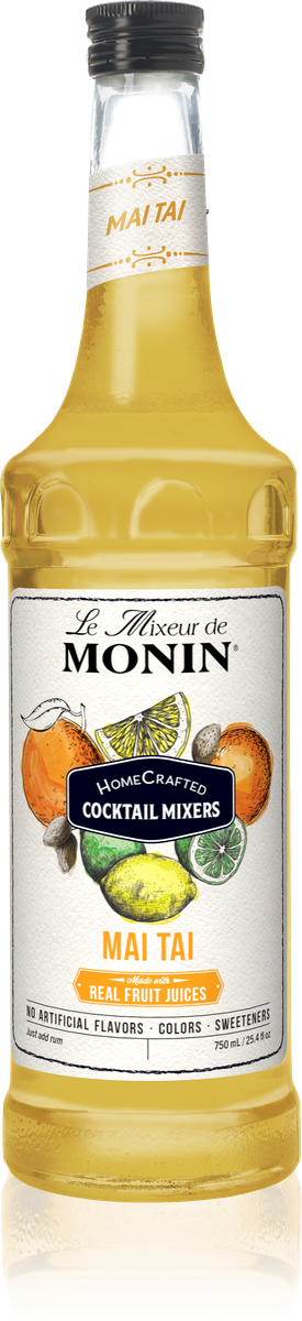 Monin HomeCrafted Mai Tai Cocktail Mix 750mL Glass Bottle