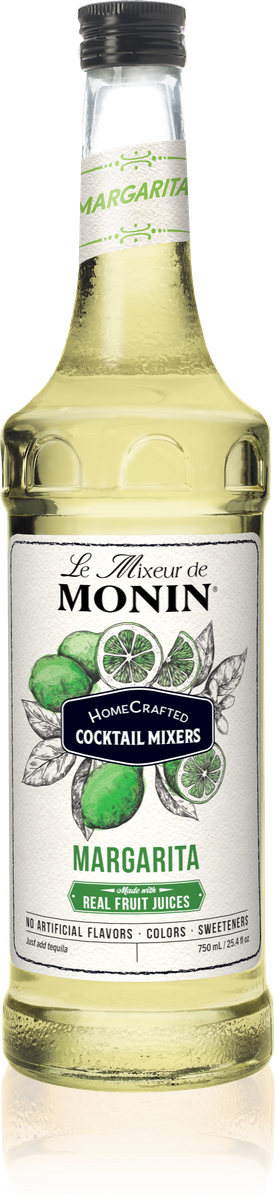 Monin HomeCrafted Margarita Cocktail Mix 750mL Glass Bottle