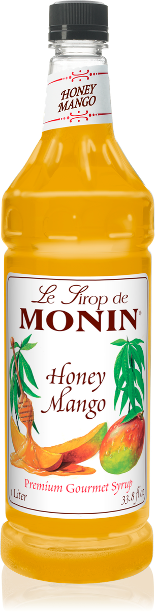 Monin Honey Mango Flavoring Syrup 1L Plastic Bottle