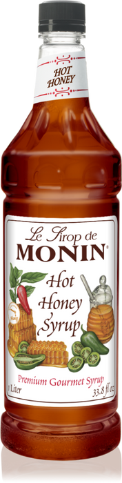 Monin Hot Honey Flavoring Syrup 1L Plastic Bottle