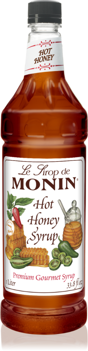 Monin Hot Honey Flavoring Syrup 1L Plastic Bottle