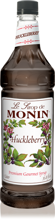 Monin Huckleberry Flavoring Syrup 1L Plastic Bottle