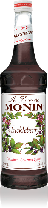 Monin Huckleberry Flavoring Syrup 750mL Glass Bottle