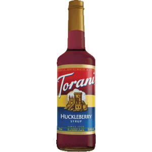 Torani Huckleberry Flavoring Syrup 750mL Glass Bottle