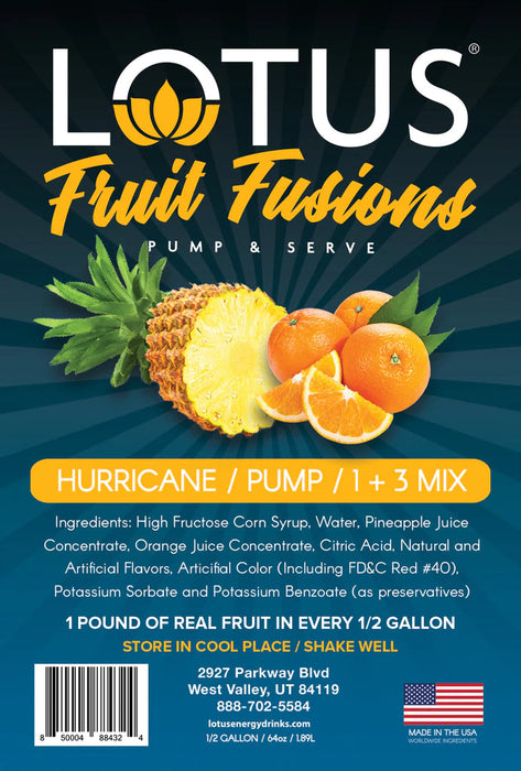 Lotus Energy Hurricane Fruit Fusions Concentrates 64oz Bottle