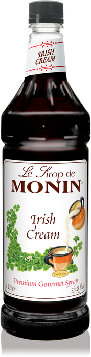 Monin Irish Cream Flavoring Syrup 1L Plastic Bottle