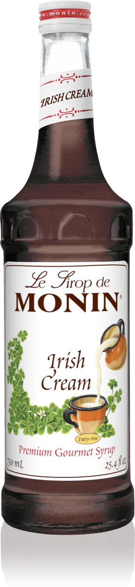 Monin Irish Cream Flavoring Syrup 750mL Glass Bottle